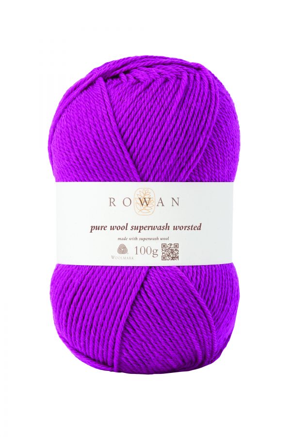 Rowan Pure Wool Superwash Worsted Farbe 119 magenta