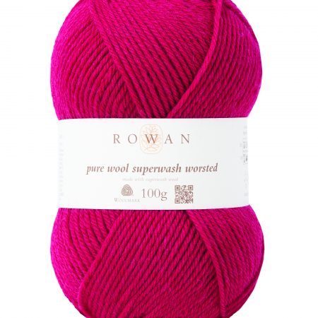 Rowan Pure Wool Superwash Worsted Farbe 124 rich red