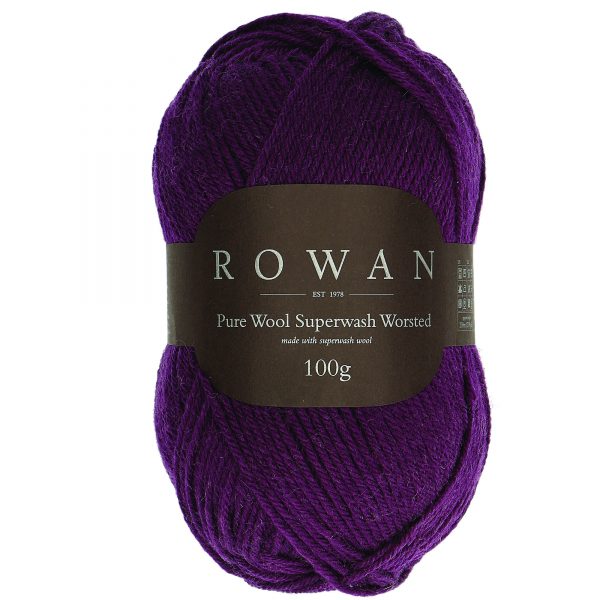 Rowan Pure Wool Superwash Worsted Farbe 198 eggplant
